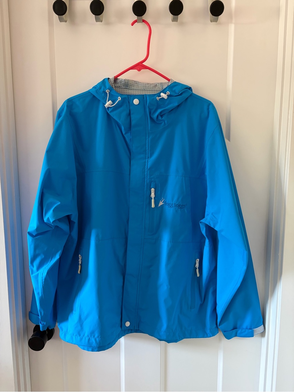 Frogg Toggs Blue Waterproof Hooded Jacket